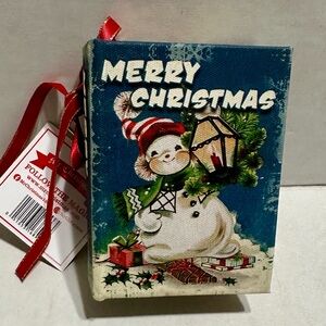 Mr Christmas Decorative Music Box Ornament with Snowman